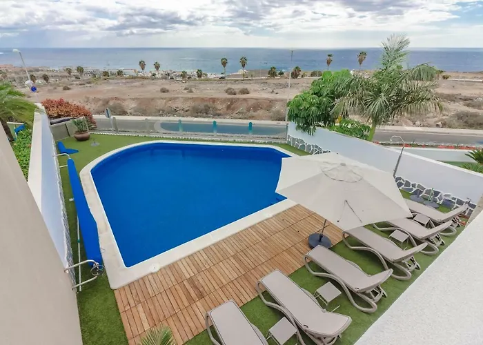 Isabella, Luxury With Heated Pool Ocean View In Adeje, Tenerife Вілла Адехе